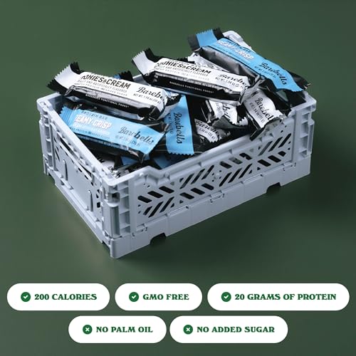 Barebells Protein Bars Combo Pack – 12 Creamy Crisp & 12 Cookies & Cream (24 bars total) – High Protein Snacks with 20g Protein & No Added Sugar – On-the-Go Breakfast or Post-Workout Treat - size: 12 Count (Pack of 2)