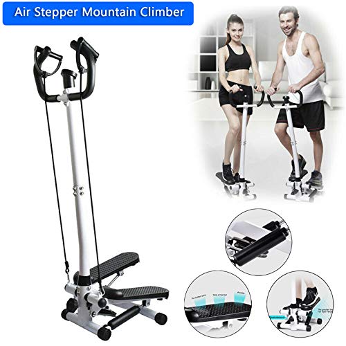 MAD HORNETS Fitness Workout Exercise Air Stair Stepper Machine Cardio Equipment with Handle bar, Multi-Function LCD Moniter
