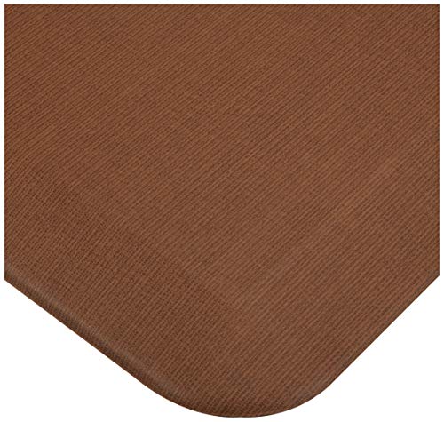GelPro Anti-Fatigue Designer Comfort Kitchen Floor Mat, 20x32”, Grasscloth Java Stain Resistant Surface with 3/4” Thick Ergo-Foam Core for Health and Wellness - color: Grasscloth Java, size: 32"L x 20"W x 0.8"Th