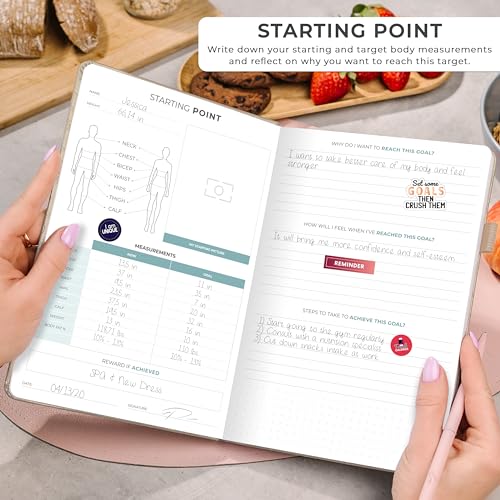 Clever Fox Weekly Meal Planner - Weekly & Daily Meal Prep Journal with Shopping and Grocery Lists for Menu Planning, Healthy Diet & Weight Loss Tracking, Lasts 1 Year, Undated, A5 - Seashell - color: Seashell