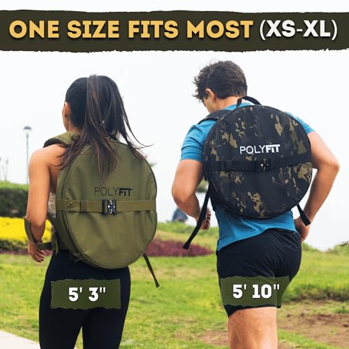 Polyfit PL8 Backpack for Olympic Weight Plates - Weighted Backpack for Strength Training, Rucking, and Gym Workouts - BLACK CAMO - color: Black Camo