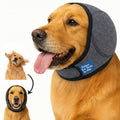 No-Shake Ear Wraps for Dogs: Breathable Bonnet to Stop Shaking & Aid Aural Hematoma Recovery - Post-Surgery Bleeding Protection for Golden Lab & Shepherd Large Breed - size: Large