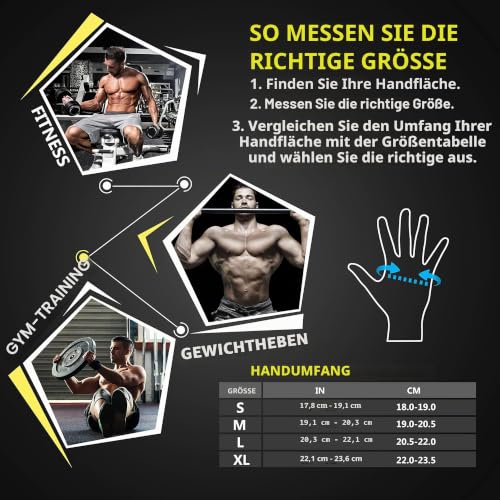 ihuan Ventilated Weight Lifting Gym Workout Gloves with Wrist Wrap Support for Men & Women, Full Palm Protection, for Weightlifting, Training, Fitness, Hanging, Pull ups - color: Black, size: Medium