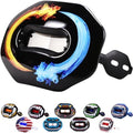 Oral Mart Flag Football Mouth Guard with 3D LipFit Design for Kids - Youth Football Mouthguard (No Boil) Cool Instant Fit Lip Guard Mouthpiece for Braces (Detachable Helmet Strap Included) - color: Ice & Fire