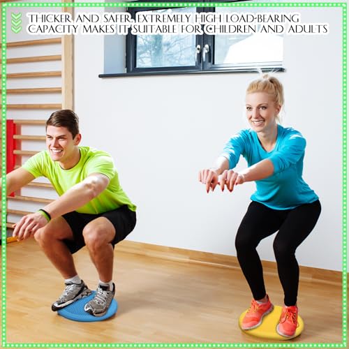 Libima 8 Pcs Wiggle Seat Inflated Wobble Cushion Sensory Seat Flexible Balance Board Balance Disc for Kids Men Women Physical Exercise Improving Posture Home Office Classroom - color: Neon Color