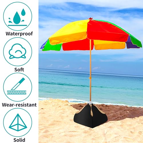 DECOHS 1 Set Beach Umbrella Base Weight- 600D Oxford Cloth Sun Umbrella Fillable Weights Sand Bags- Heavy Duty Beach Umbrella Stand Sand Anchor for Outdoor Patio Garden - color: 1 Set