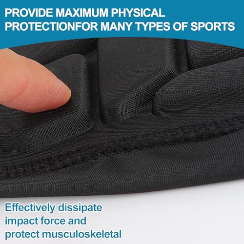 Padded Arm Sleeves Elbow Forearm Crashproof Pads Protection for Football Basketball Volleyball Soccer 2 Pack - size: Medium