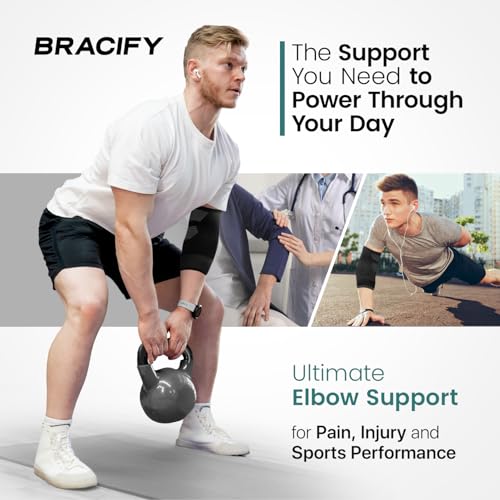 Tennis Elbow Brace for Women & Men, Fitness and Everyday Use (Large)