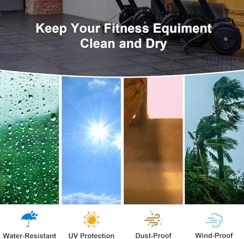 Rowing Machine Cover, Rower Outdoor Cover for Concept 2 Rowing Machine Waterproof Row Machine Cover for Hydrow Rowing Machine, Dustproof Fitness Equipment Protective Cover - size: 33"L×20"W×73"H