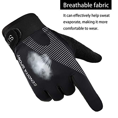 YHT Workout Gloves, Full Palm Protection & Extra Grip, Gym Fishing Fencing Gloves for Weight Lifting, Training, Fitness, Exercise (Men & Women) - color: Black, size: X-Large