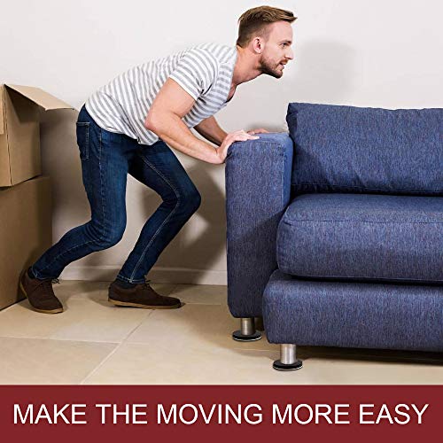 Yelanon Felt Furniture Sliders, 20pcs-3 1/2” Furniture Sliders for Carpet, Furniture Pads Hardwoods Floors, Heavy Furniture Movers Sliders, Reusable Moving Pads, Floor Protectors for Carpet - size: 20pcs 3.5"