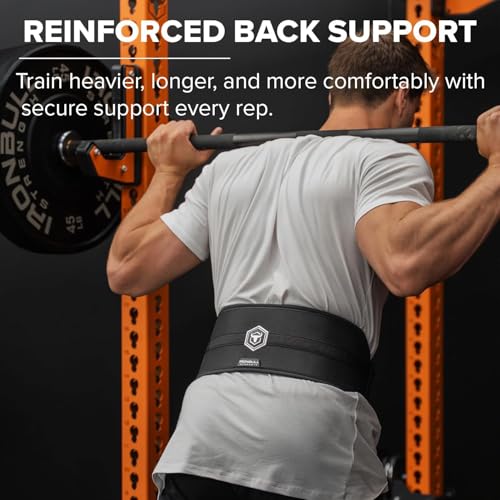 Hybrid Weight Lifting Belt – Heavy Duty Prong Support, Neoprene Interior, Tapered Powerlifting Design – Back Support for Squats, Deadlifts, & Strength Training – Stylish & Rigid Gym Belt for Men & Women - size: XX-Large