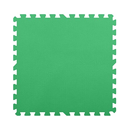Flooring Inc's Puzzle Exercise Mats, EVA Foam Interlocking Floor Mats for Protective, Cushioned Workout Flooring for Home and Gym Equipment, Multiple Sizes & Colors - color: Green, size: 1/2" Thick