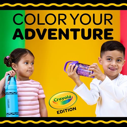 CamelBak Crayola Chug Insulated Stainless Steel Water Bottle, Cold Retention Design with Spill Resistant Chug Lid for Everyday Hydration, 16oz, Mountain Meadow - color: Mountain Meadow