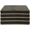 Super Sliders 5" Large Square Reusable Felt Furniture Sliders for Hard Surfaces, Anti-Slip Protective Appliance & Furniture Moving Pads for Beds, Sofas, Dressers, Set of 4, Black - style: 5" Square