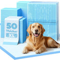 50-Pack Extra Large Thicker Pee Pads - 34" x 28" Puppy Pads for Dogs with 6-Layer Leakproof Protection, Disposable and Quick-Dry Dog Pads with High Absorbency for Easy Potty Training, Thickened - size: 34" x 28" - 50 Packs, thicker