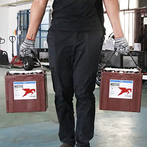 Golf Cart Battery Lifter - 2 PCS, Carry Strap for Trojan, Club Car, EZGO, Yamaha - Black or Orange - color: Black