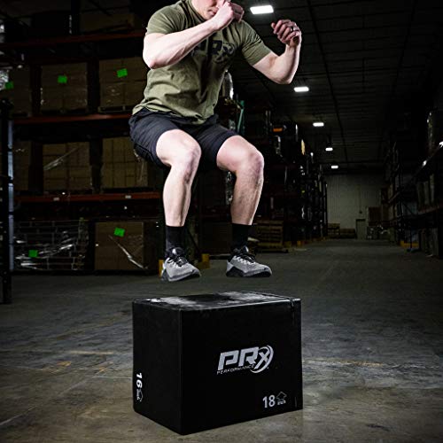 PRx Performance 3-in-1 Plyo Boxes, Plyometric Jump Training and Conditioning Box for All Athletes Soft Foam 16"/18"/24", Soft Foam 20"/24"/30" and, Wood 20"/24"/30" - color: Soft 16x18x24