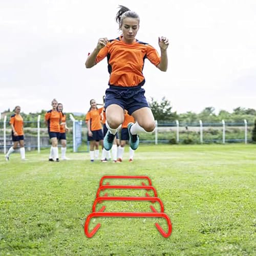 YEXEXINM Professional Agility Ladder Speed Training Equipment Set-20ft Agility Ladder,12 Soccer Cones, 4 Agility Hurdles, Running Parachute, Suitable for Soccer Football Basketball Training - color: blue