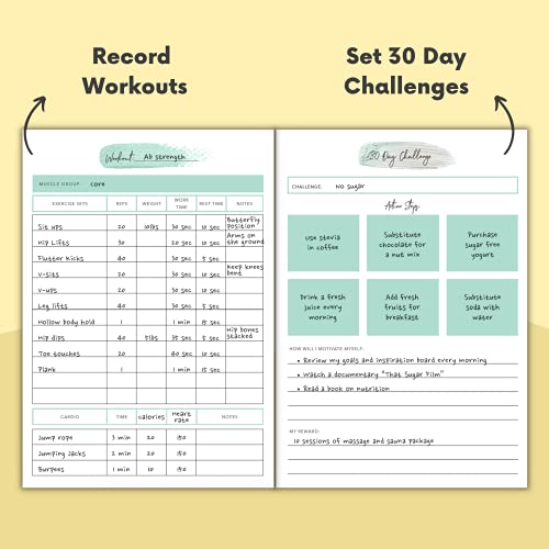 Lamare Food Journal for Women Weight Loss – Food Diary and Meal Planner