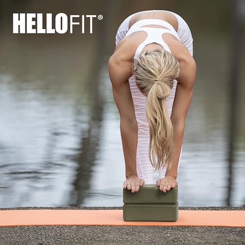 3 in Foam Bulk Yoga Blocks, 10 Pack - color: Olive Green