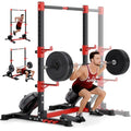 YOLEO Smith Machine & Squat Rack Combo, Multi-Functional Power Racks with Adjustable Width & Pull-Up Bar, Cable Crossover Power Cage, Independent Dual-Pulley System for Home Gym Garage Basement - style: Basic Squat Rack