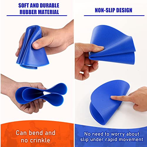 Spot Markers 4inch 9inch Rubber Agility Dots Flat Cones Non Slip Sports Dots Floor Spots Agility Markers for Kids Soccer Football Basketball Speed Agility Training - style: 12pcs Blue 9inch
