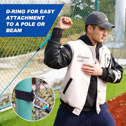 SunNordik Resistance Bands for Pitchers with Carry Bag | Baseball & Softball Training Gear, Build Arm Strength for Pitching & Throwing, Training Bands Suitable for All Skill Levels - size: 20LB (High School Level)