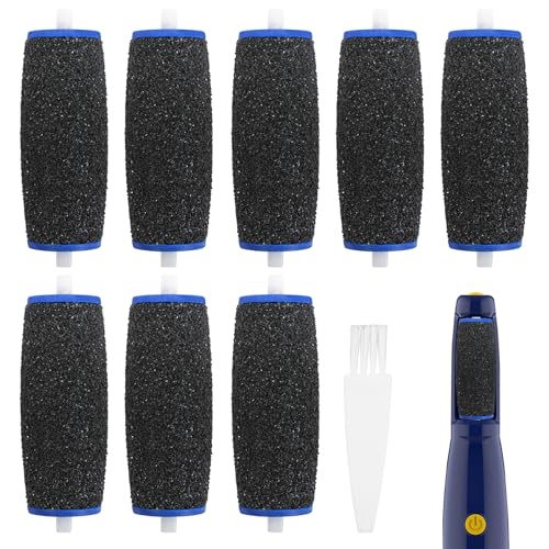 8 pcs Replacement Roller Compatible with Dr. Scholl's Callus Remover Electronic Foot File-Extra Coarse,Perfect for Travel,for Women&Men