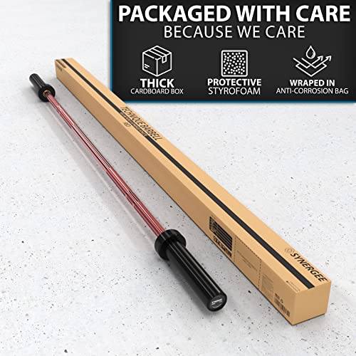 Synergee 15 lb Technique Bar – Aluminum Training Bar - color: Red
