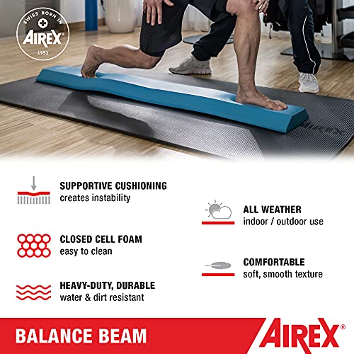AIREX Balance Pad – Stability Trainer for Balance, Stretching, Physical Therapy, Exercise, Mobility, Rehabilitation and Core Training Non-Slip Closed Cell Foam Premium Balance Pad - color: Blue, size: Beam