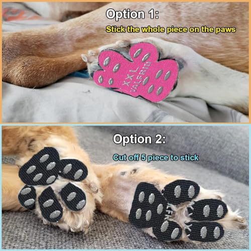 ‌VALFRID Paw Protector Anti Slip Paws for Dogs,Dog Grippers for Senior Dogs,Paw Pads for Hot Pavement, Durable Traction Pads for Hardwood Floors XXL Black 60 Pieces - size: XXL (2.83" x2.52")
