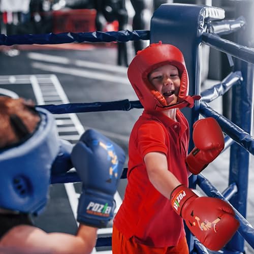 Youth Boxing Gloves for Kids Ideal for Boxing, Kickboxing, Muay Thai, UFC, MMA - Beginner Junior Heavy Punching Bag Gloves for Children Sparring Training Martial Arts Mitts - color: Red, size: 4oz