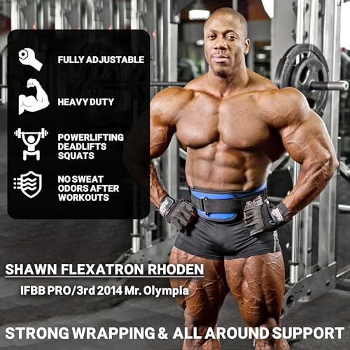 Schiek Sports 2006 Nylon 6" Weight Lifting Belt - Support Belt for Power Lifting - color: Royal Blue, size: X-Large