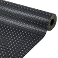 Garvee 7.5 x 16 ft Garage Floor Mat, 2.8 mm Thickened Flooring Roll Diamond Plate PVC Rubber Trailer Mat, Non-Slip Floor Protector Mat for Garage, Warehouse, Gyms, Trailer, SUV