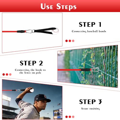 Baseball Resistance Bands Set – Baseball Pitching & Throwing Trainer with Arm Strength Training Bands for Youth Pitchers, Throwing Warm-Up, Arm Care and Softball Training Equipment - style: BSB01