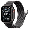 Milanese Loop Compatible with Apple Watch Band 40mm 41mm 42mm 38mm Men Women, Magnetic Buckle Strap Stainless Steel Mesh Metal Bands for iWatch Series 11 10 9 8 7 6 5 4 3 SE3/2/1 - color: 02-Black, size: 38/40/41/42mm(s10/11)