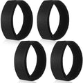 JaGely 2 Pairs Black Boot Blousers Elastic Boot Straps Bands Blousing Straps Ankle Hook and Loop for Hunting Hiking Cycling - size: 2.5 cm *30 cm