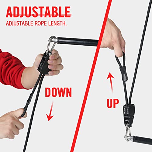Flex Double End Punching Bag - Bungee Cords w/Special Flex Adjustable System - Durable Bladder Speed Bag - Boxing Training Equipment for Adults - Home Gym Accessories - style: Dual Ball Tricolor