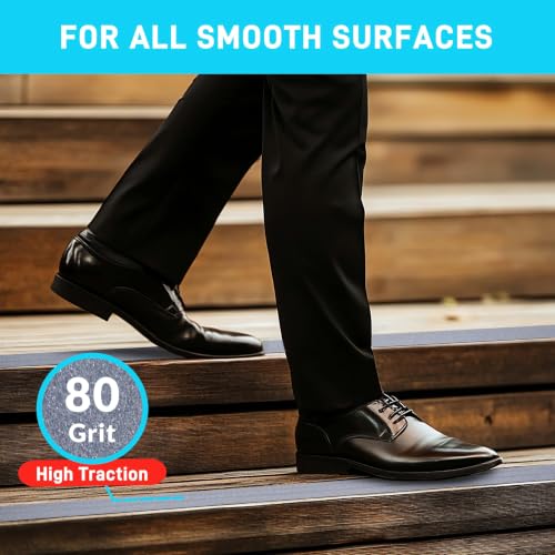 LifeGrip Anti Slip Tape 2" x38' Waterproof Grip Tape for Stairs, Grey | Friction, Abrasive Adhesive Tread Steps, Outdoor Heavy-Duty Grit Grips Wood, Concrete, Metal, Safe for Ramps & Ladders - color: Grey, size: 2" X 38'