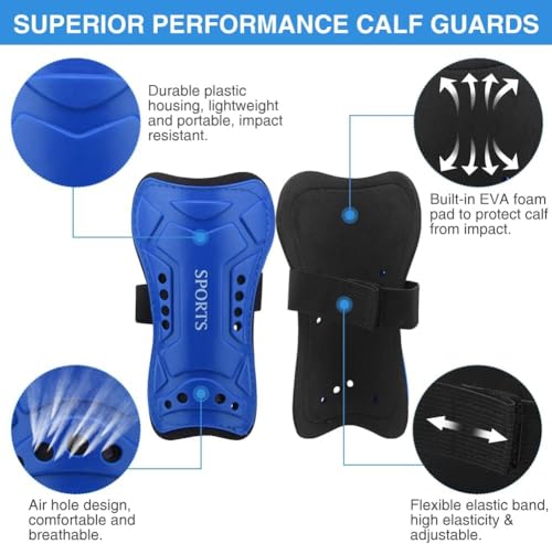 3 Pairs Soccer Shin Guards for Kids Youth+ 3 Pairs Long Soccer Socks Flexible Football Shin Pads Shin Protectors for 3-15 Years Old Boys Girls Children Teenagers for Football Games - size: M 3'11-5’4 Tall