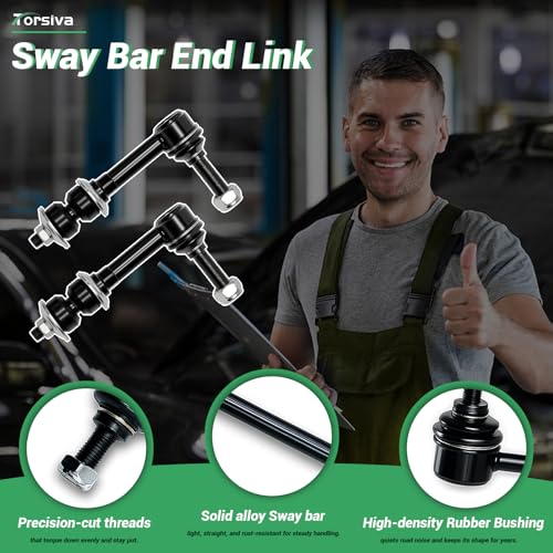 2PCS Front Stabilizer Sway Bar End Links Fit for Dodge 2006 2007 2008 Ram 1500, 2006 2007 2008 2009 Ram 2500, 2006 2007 2008 2009 2010 Ram 3500#OE ‎‎K80766 - size: K80766 X2