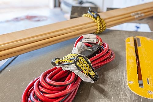 Keeper - 36” Vinyl Coated Bungee Cord, 10 Pack - UV and Weather-Resistant - size: 10-Pack, style: 36”