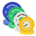 EVERYMATE Change Weight Plates 1.25LB 2.5LB 5LB Set Fractional Plate Olympic Bumper Plates for Cross Training Bumper Weight Plates Steel Insert Strength Training Weight Plates - color: 18.5LB (0.5+1.25+2.5+5) x2