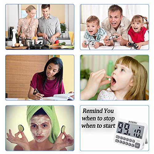 Digital Kitchen Timer, Large Display Countdown/Up Timer with Digits Directly Input, Fast Setting, Loud Alarm, ON/Off, Magnetic Back Stand for Cooking, Baking, Study - size: YS316