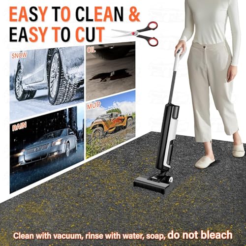 22 x 8.8FT Extra Large Garage Floor Mat,Absorbent Oil Spill Mat | Waterproof Backing Garage Mat Premium Oil Leaks,Reusable,Washable,Protects Floor from Spills,Drips,Splashes and Stains - size: GFM-22 x 8.8FT