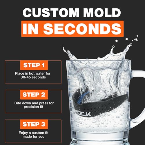 Shock Doctor Trash Talker Basketball Strapless Clear - color: Columbia Blue, size: Adult