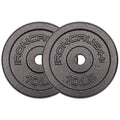 Standard 1 inch Cast Iron Weight plates - Superior Hammertone Finish, Wider Range 1.25-50 lbs Weights. Ideal for Dumbbell Handles, 1in Barbells, Adjustable Kettlebell Handles - Sold in Pairs - color: 10lb (Set of 2)