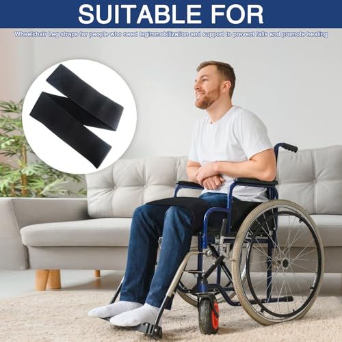 Wheelchair Thigh Leg Strap Wide Elastic for Keeping Legs Together Users Elderly Dementia Paralysis Parkinson Support Strap Wheelchair Thigh Leg Strap Wheelchair Strap Seat Belt Leg Support Strap