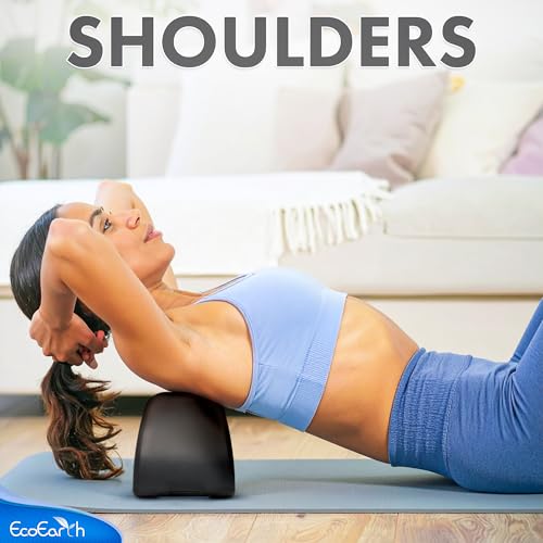 EcoEarth Psoas Release Massage Tool - Black - Deep Tissue Hip Flexor Massager with Strap Design & Anti Slip Base - Myofascial Massage Tool for Lower Back & Psoas Muscles - Trigger Point Massager - style: Strap Design